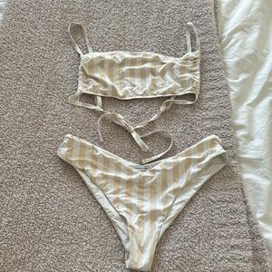 Weworewhat striped bikini set